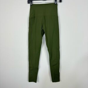 Buff Bunny Ferrari Leggings Size Extra Small Avocado Green workout athletic gym